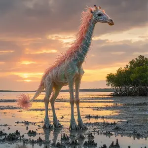 Giraffe + Sea anemone